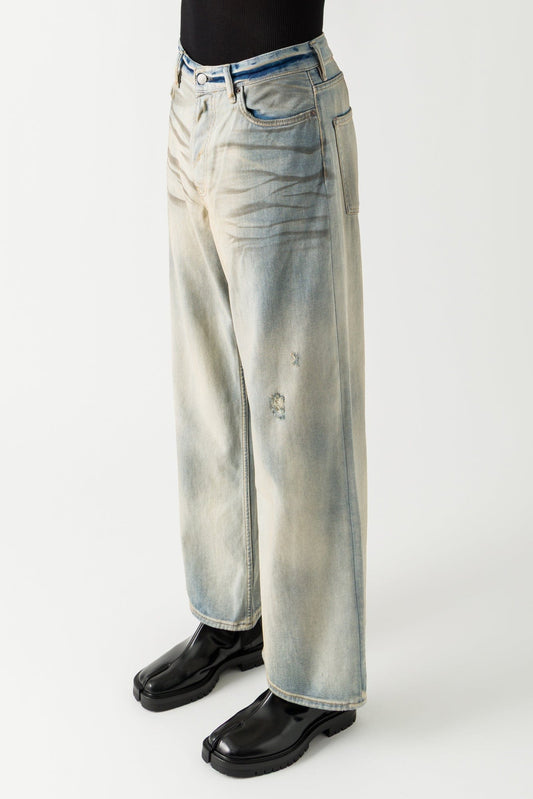 Acne Studios 1981M Carver Denim Pants in Light Blue side