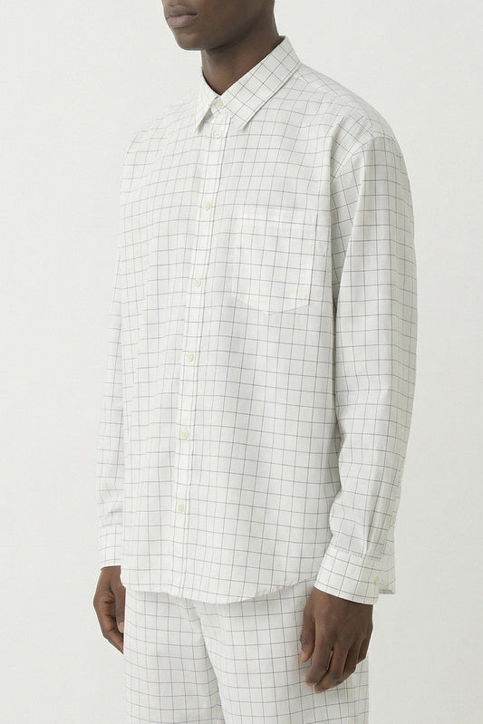 Acne Studios Checkered Button Up in White side