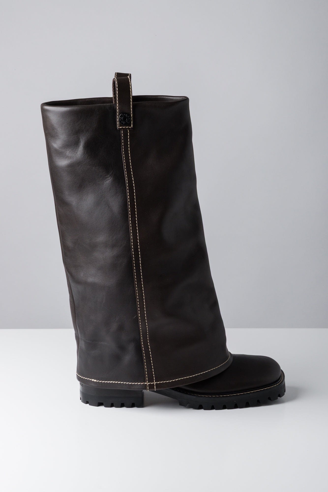 Acne Studios Leather Buckle Boots in Mocha – Antidote Fashion and
