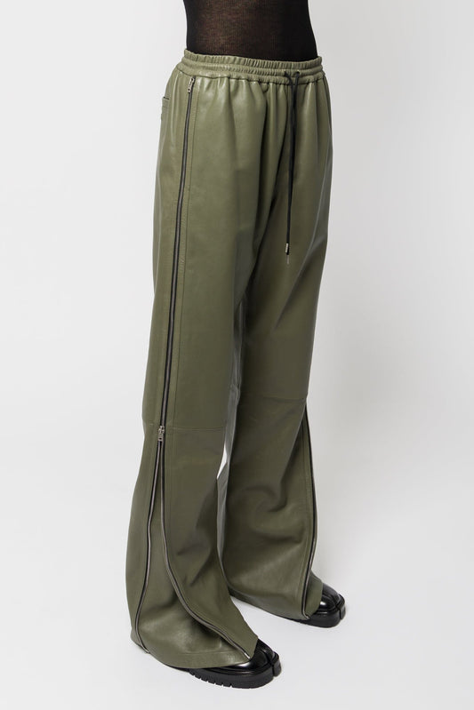 Acne Studios Trousers in Dusty Green side
