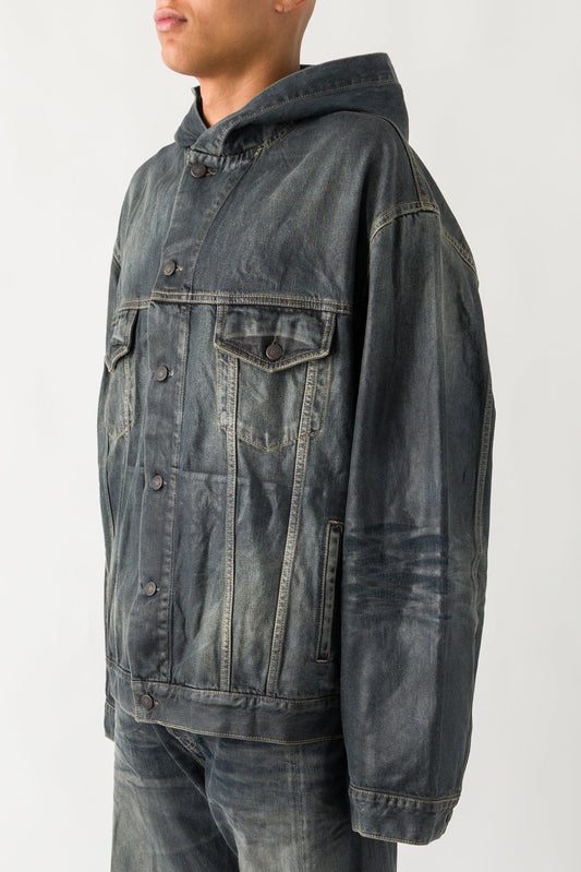 Acne Studios Buttoned Jacket in Black side