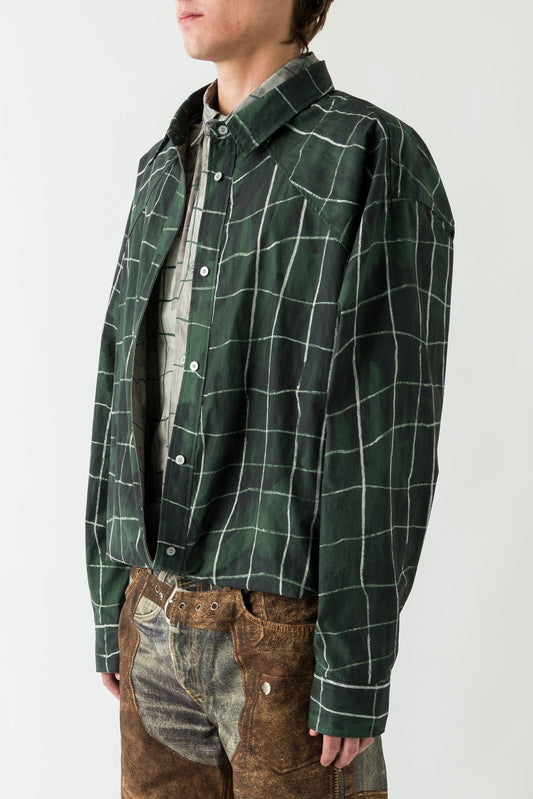 Acne - Studios Plaid Shirt in Green side