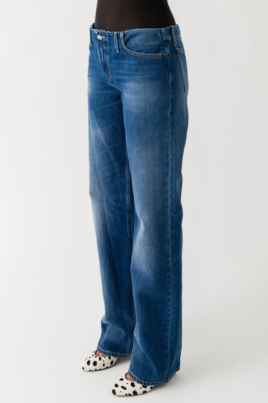 Acne Studios Baggy Jeans In Mid Blue side