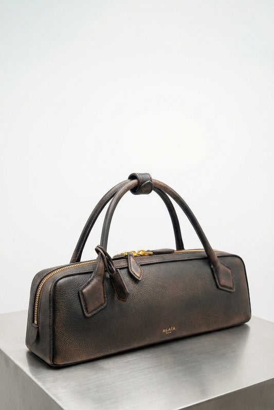 Alaïa Clutch in Black side