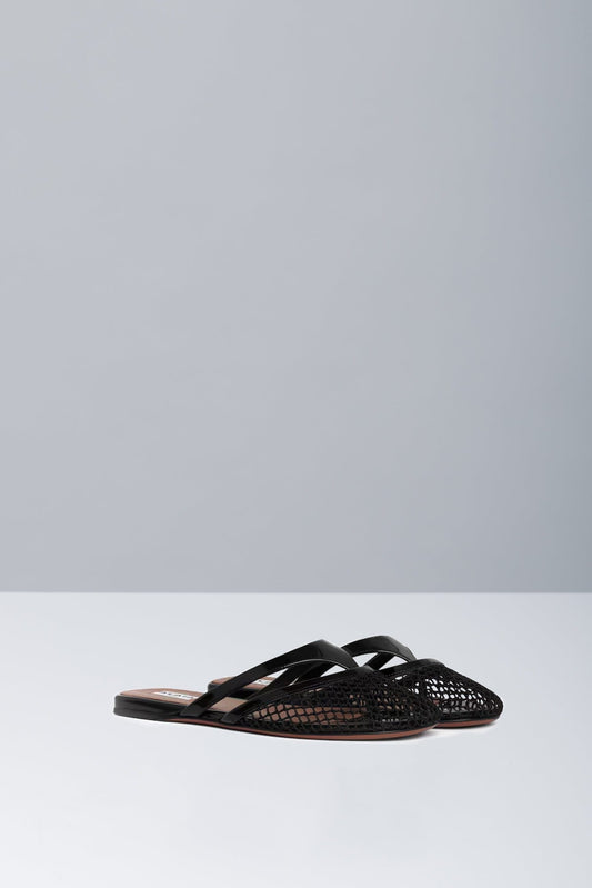 Alaïa Fishnet Mules side