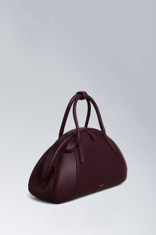 Alaïa Top Handle in Bordeaux side