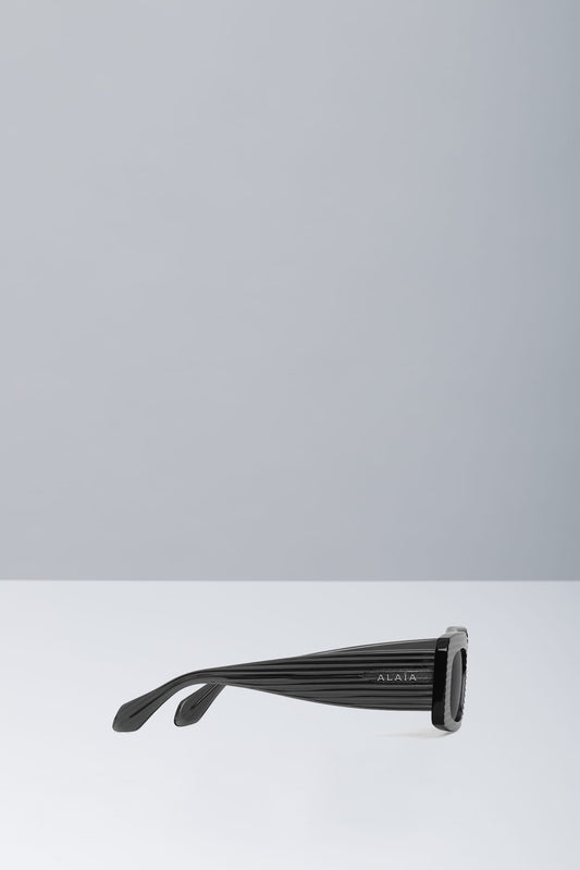 Alaïa Two Tone Black Sunglasses in Acetate side