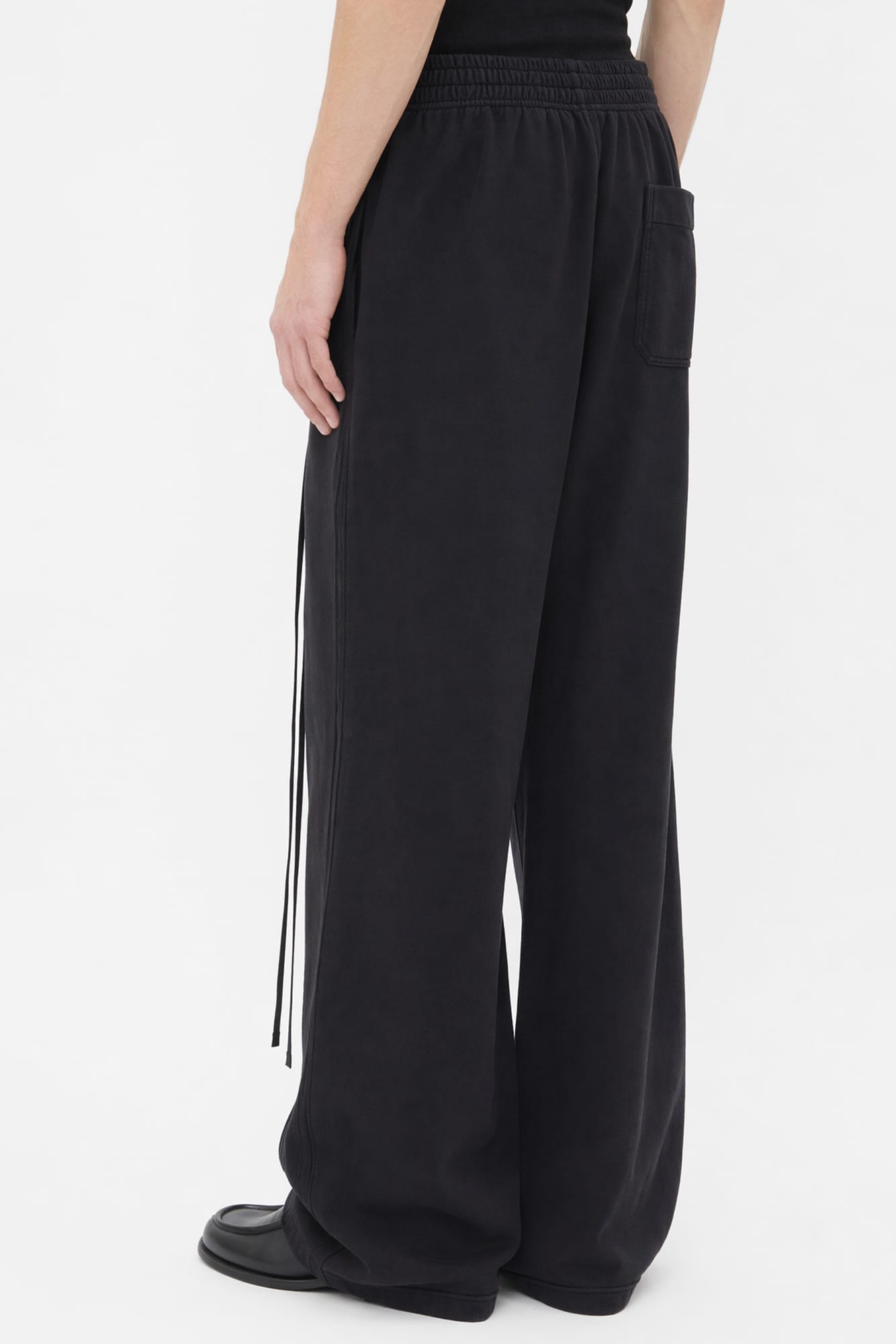 Ann Demeulemeester Boas Comfort Sweatpants with Herringbone Side SS26 back
