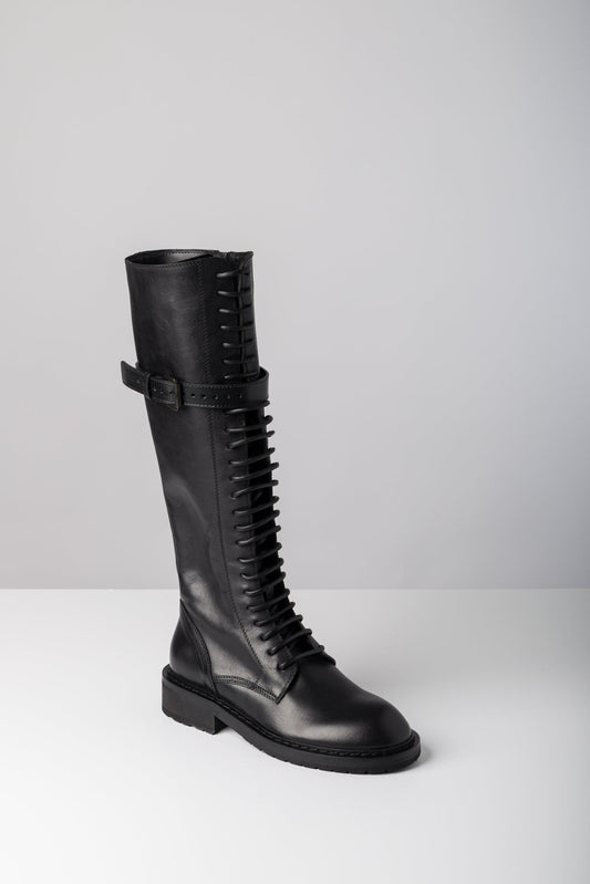 Ann Demeulemeester Danny Lace Up Boots In Black side