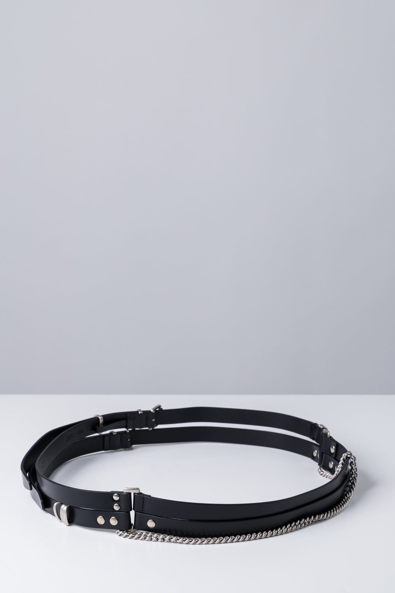 Ann Demeulemeester Luen Multi Belt In Black back