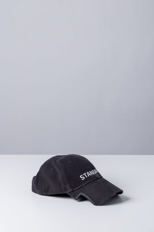 Balenciaga Baseball Cap In Washed Black side