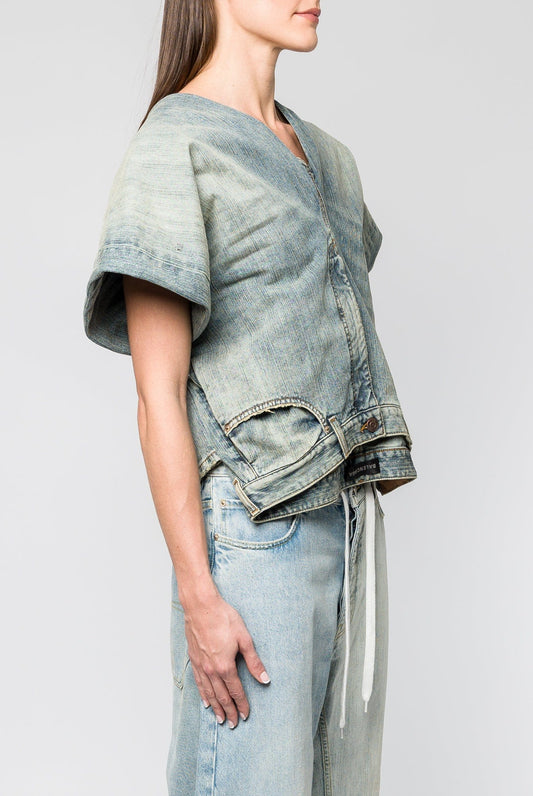 Balenciaga Denim Pants Top side