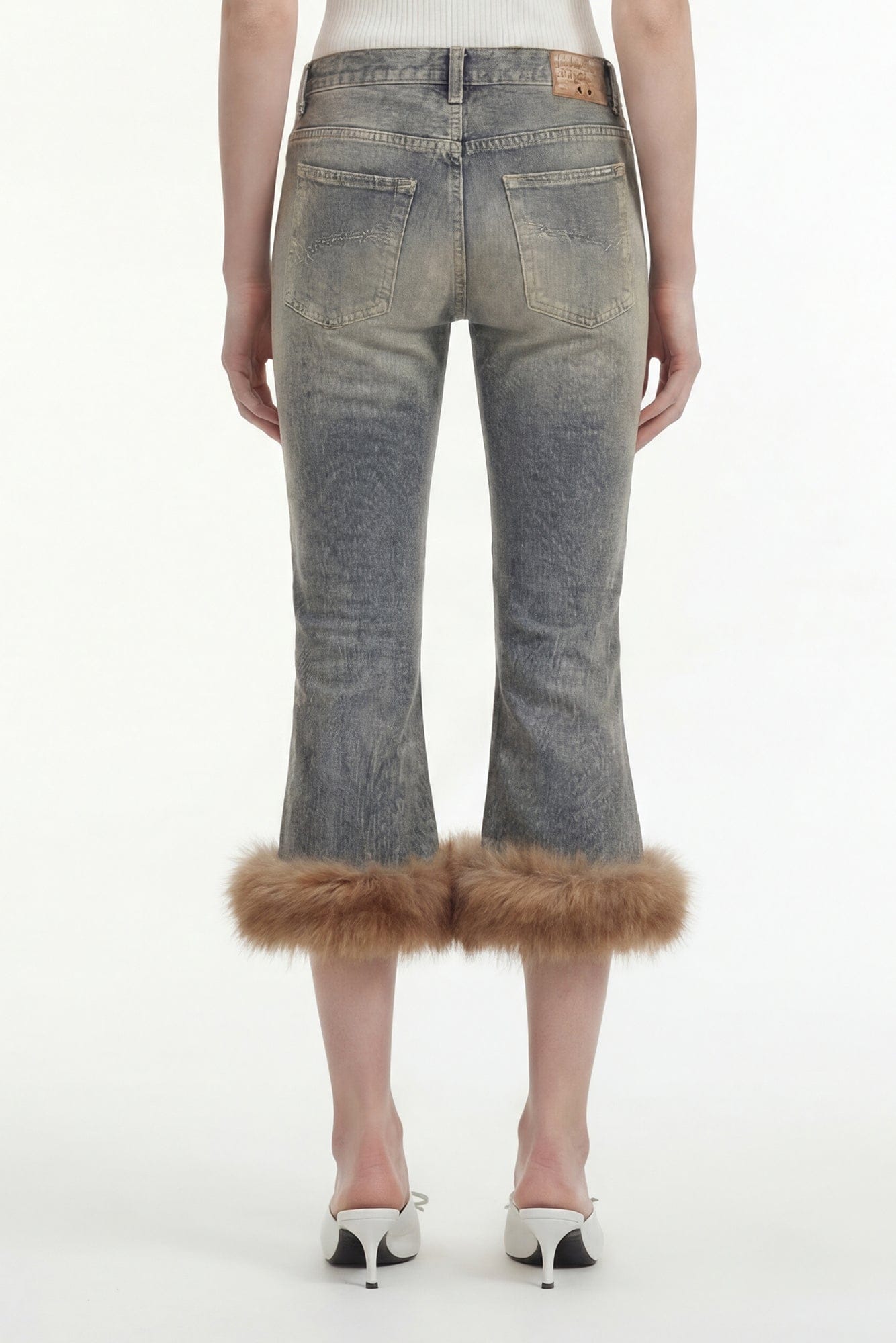 Balenciaga Flared Capri Jeans SS26 back