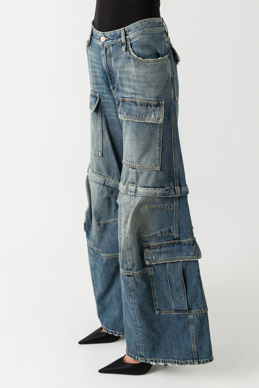 Balenciaga Flared Cargo Pants side