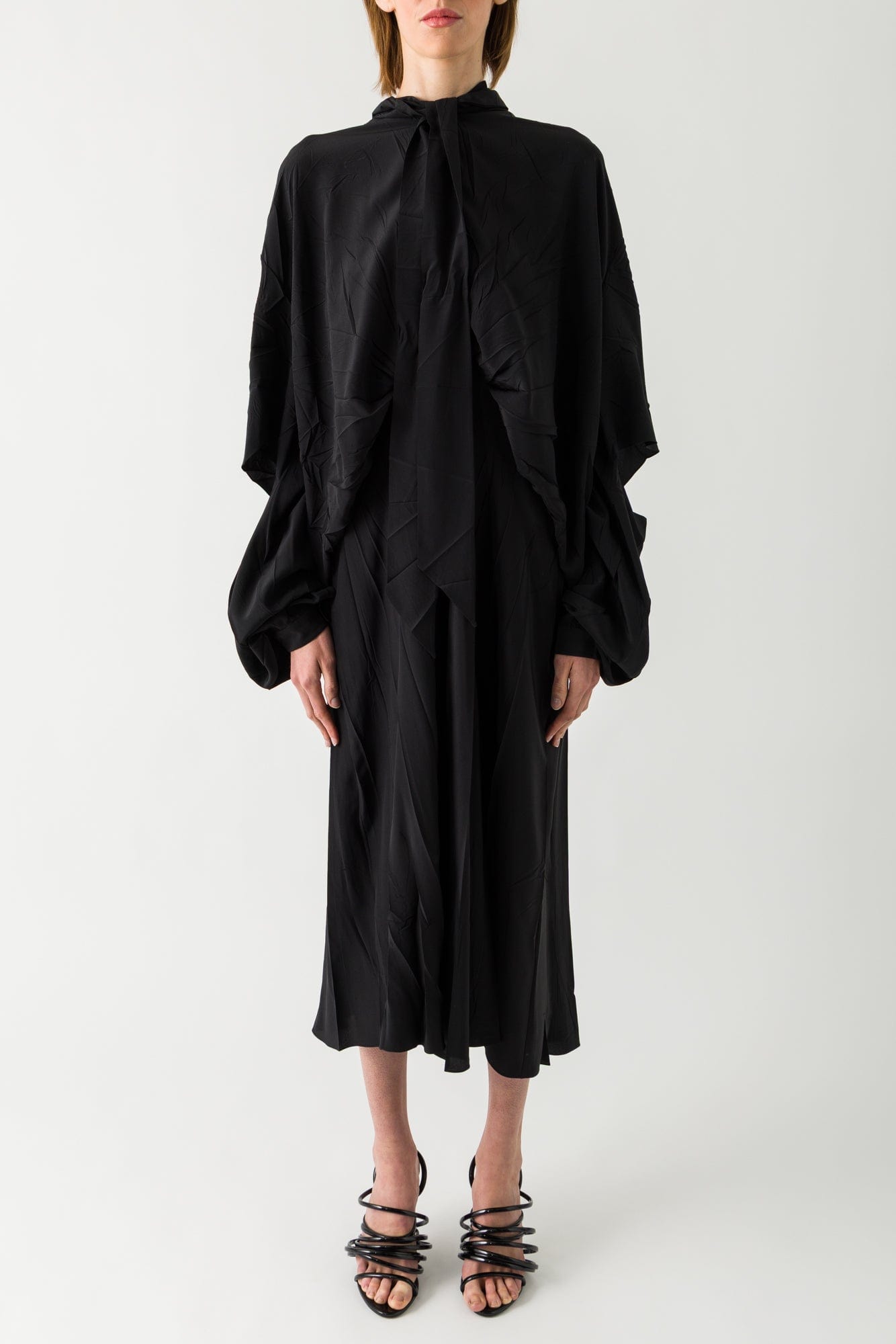 balenciaga silk dress Balenciaga Midi Dress
