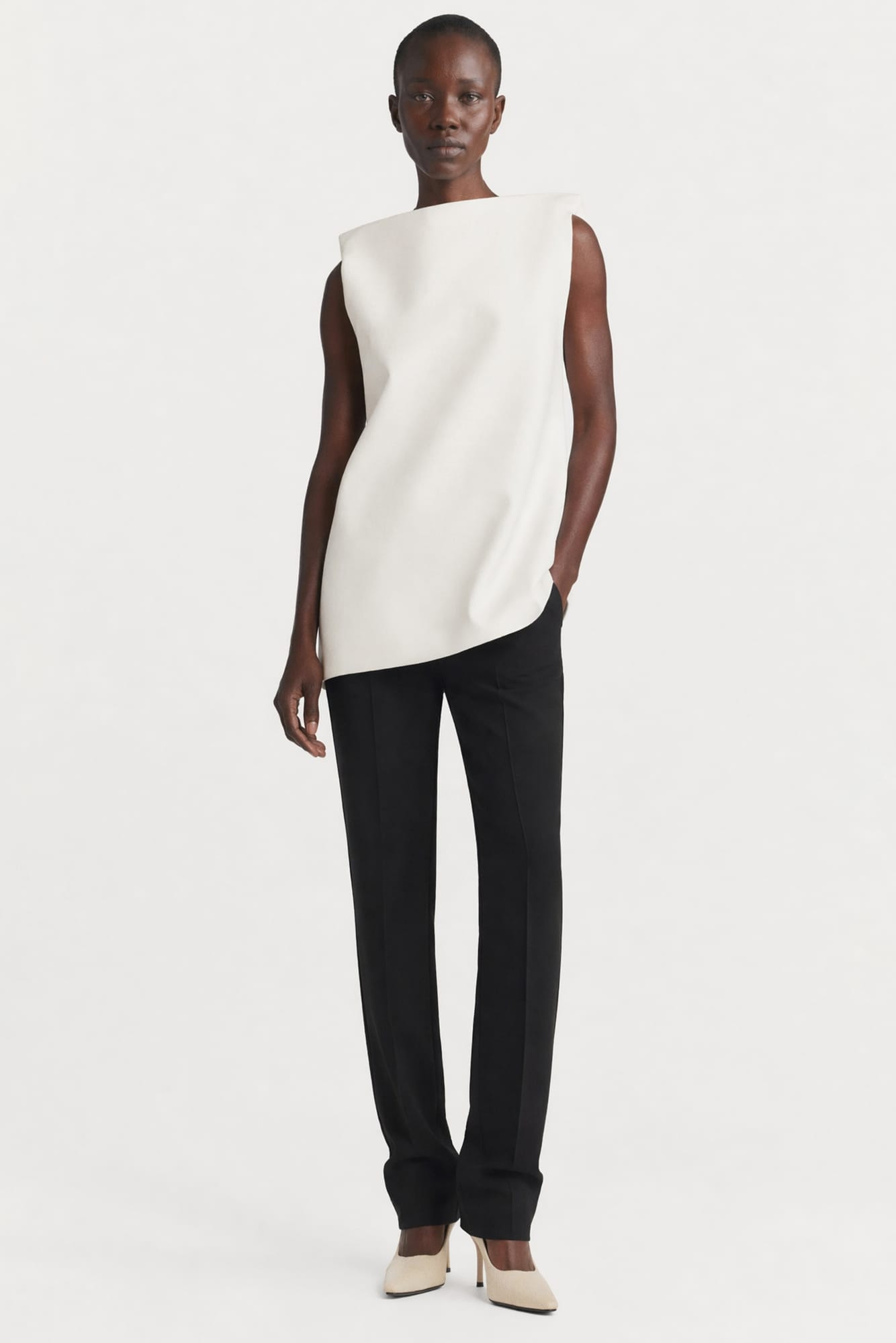 Balenciaga Vareuse Dress full look
