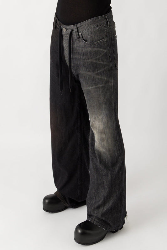 Balenciaga Fifty-Fifty Pants in Light Black side