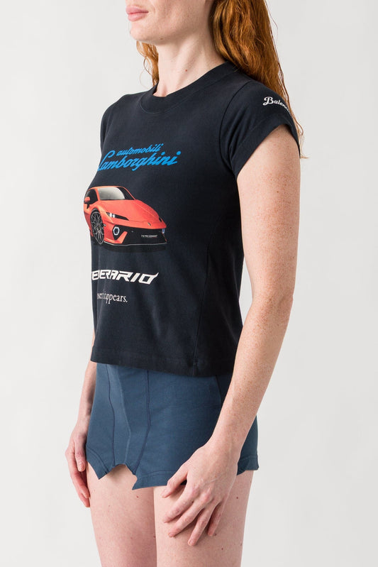 Balenciaga Lamborghini Shrunken T-Shirt side