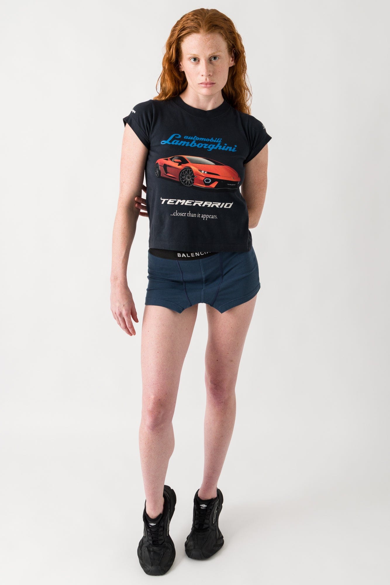 Balenciaga Lamborghini Shrunken T-Shirt full look