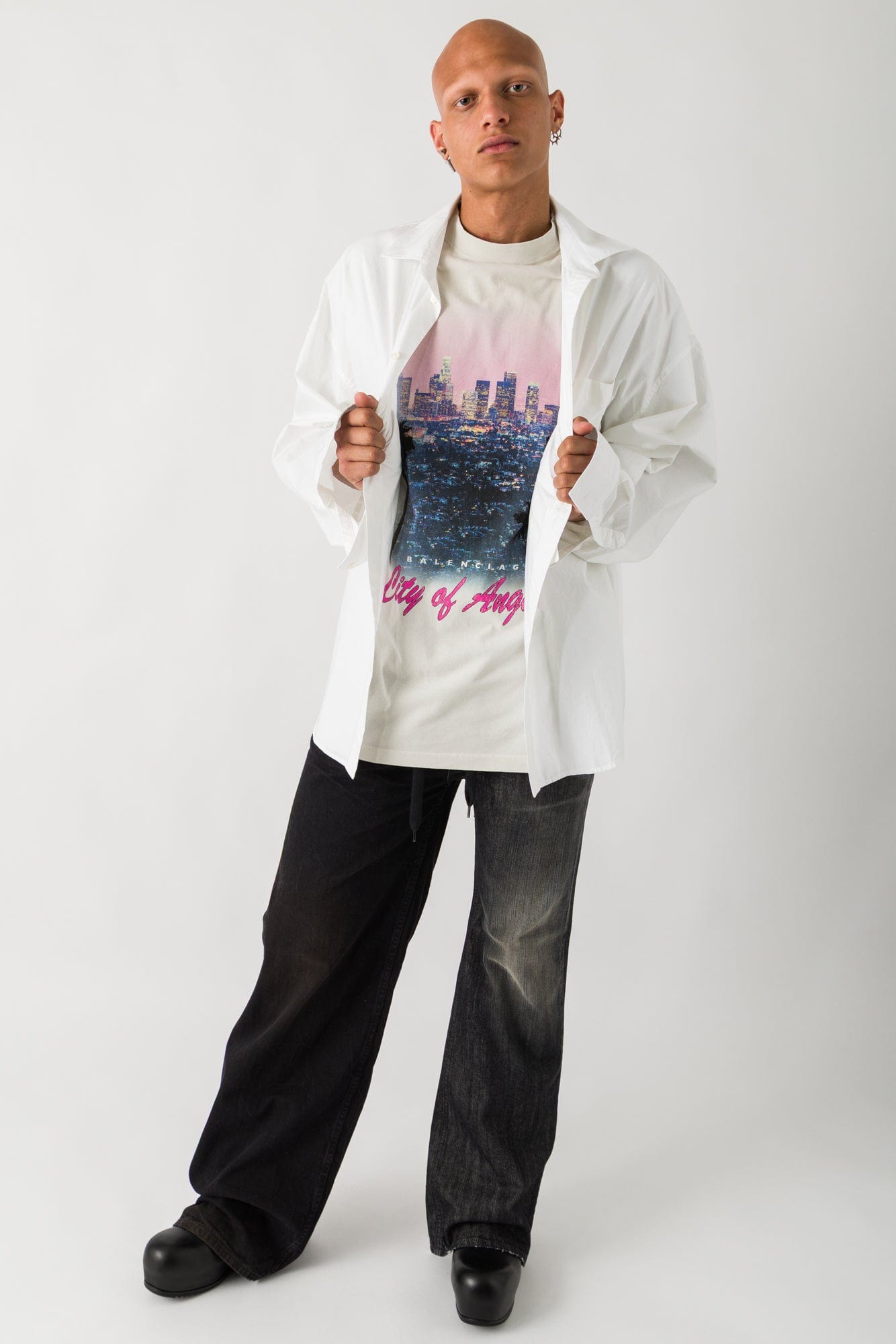 Balenciaga Longsleeve Layered Shirt full look