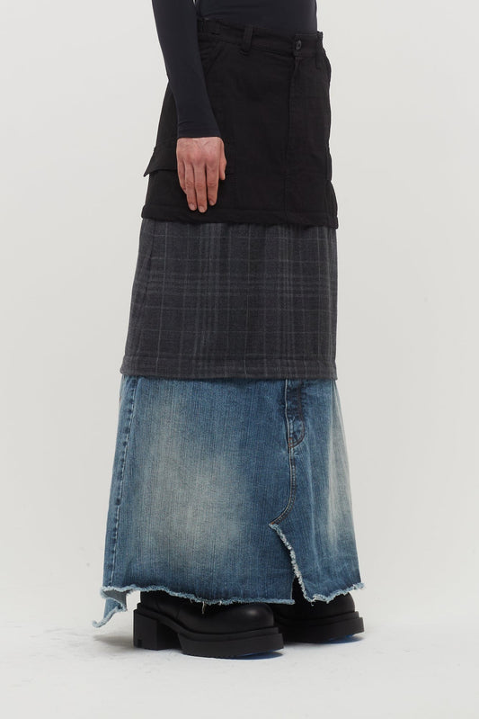Balenciaga Layered Cargo Skirt side