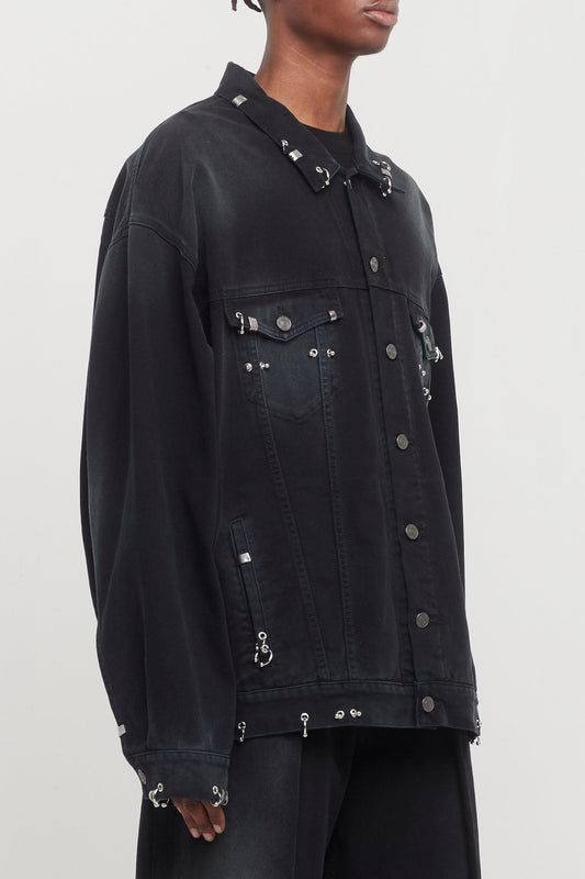 Balenciaga Pierced Jacket side