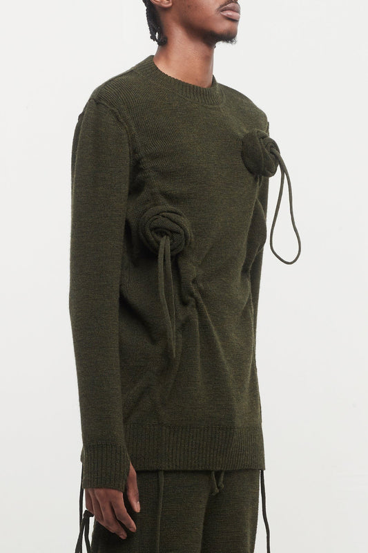 Burberry Rose Knit Military Crew side