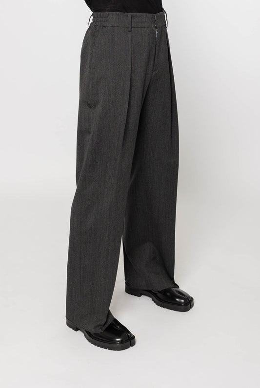 Burberry Suiting Trouser in Black side