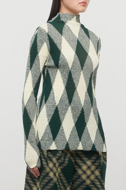 Burberry Ivy IP Pattern Turtleneck side