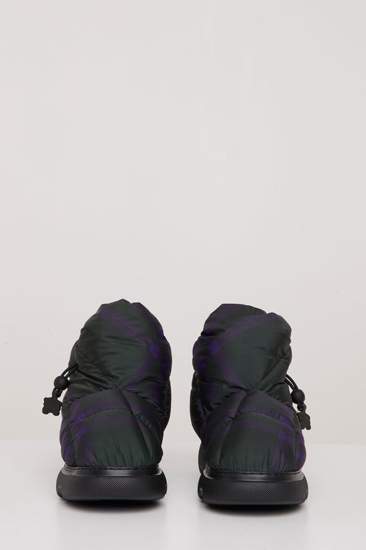 Burberry Pillow Boot in Royal IP Check front