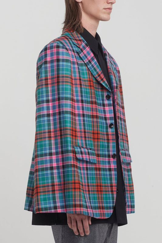Comme Des Garçons Homme Plus Tartan Cape side