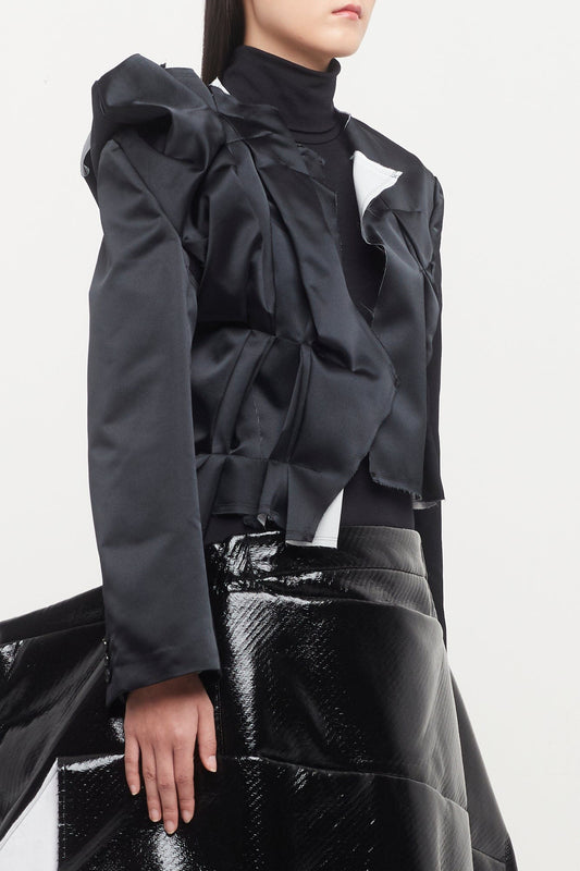 Comme des Garçons Deconstructed Ruched Jacket side