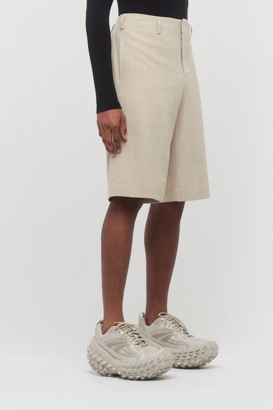 Comme Des Garçons Homme Plus Suiting Shorts in Beige side