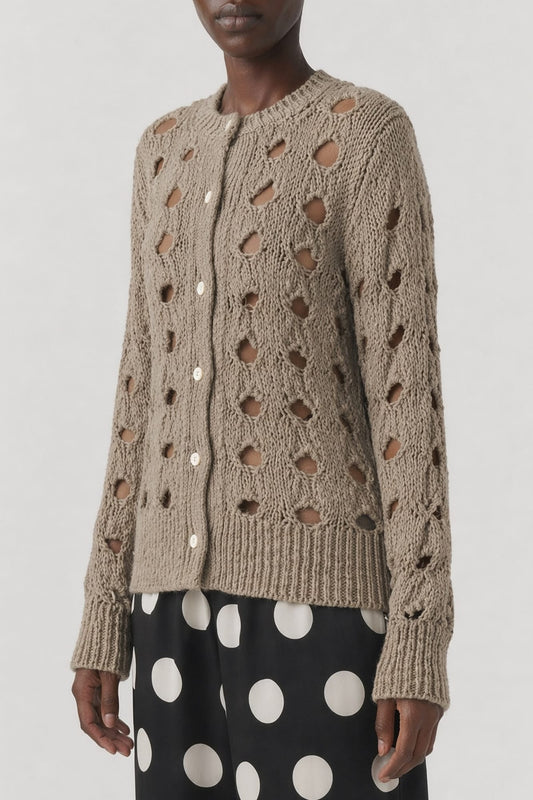 Comme Des Garçons Deconstructed Cardigan side