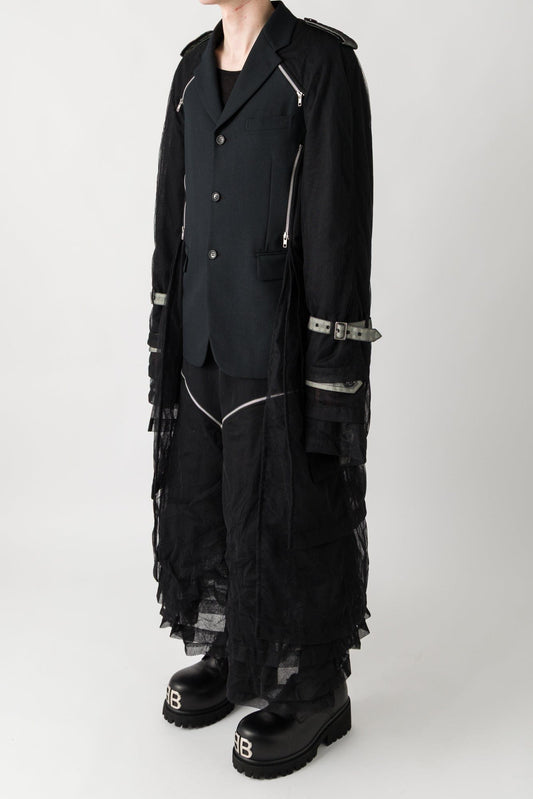 Comme des Garçons Homme Plus Bondage Layered Blazer in Black side