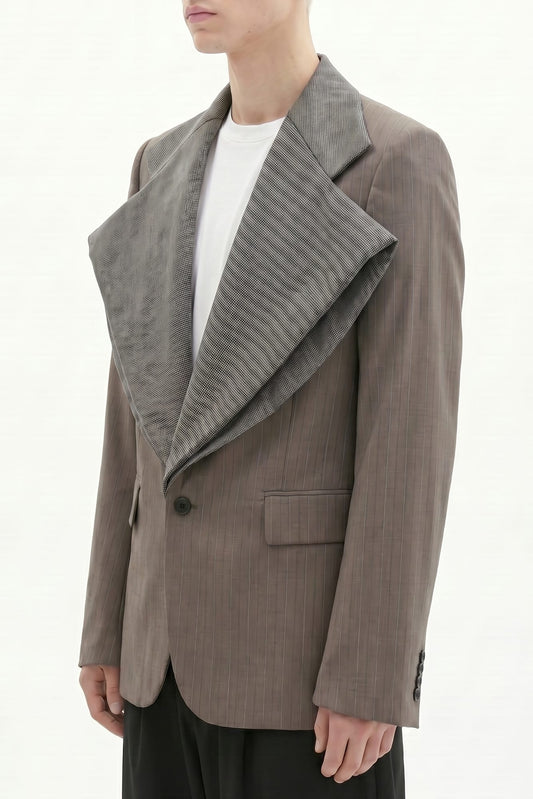 Comme des Garçons Homme Striped Suit Jacket side