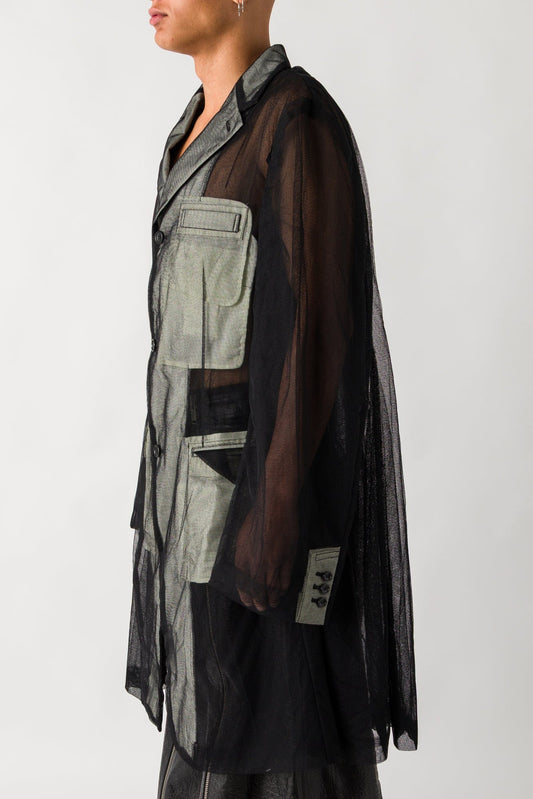 Comme des Garçons Homme Plus Tulle Coat side