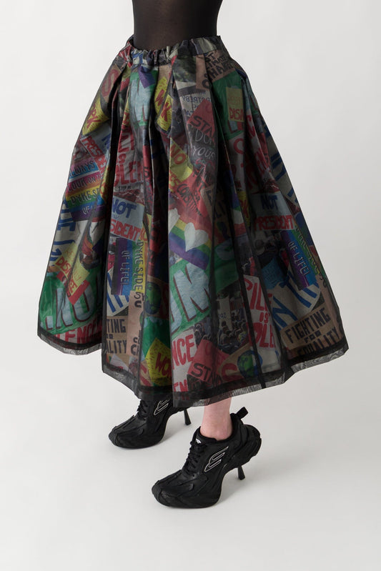 Comme des Garçons Protest Graphic Skirt side