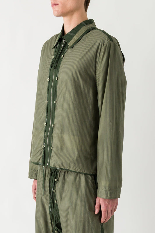 Craig Green Layered Shell Jacket in Olive SS25 side