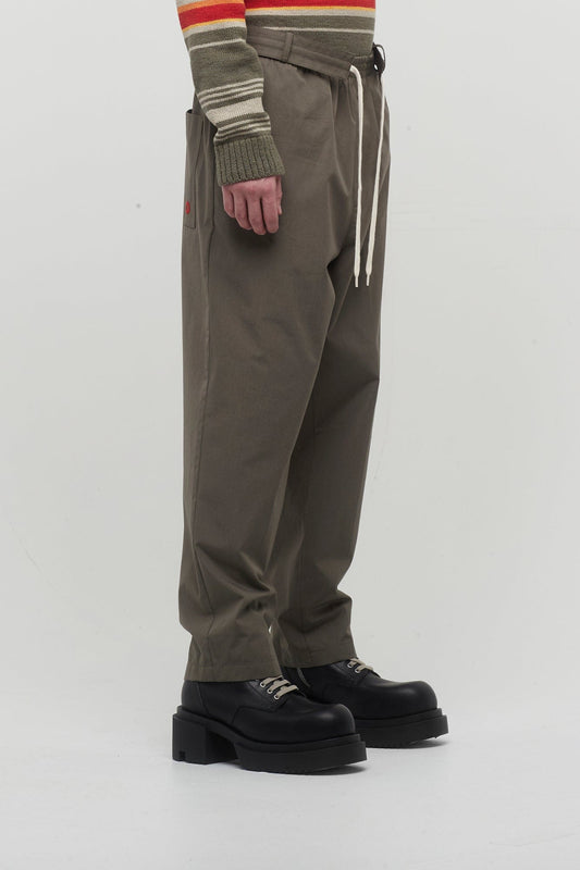 Craig Green Circle Worker Trouser in Olive side