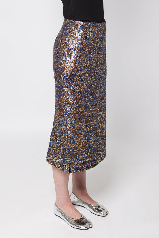 Dries Van Noten Sibyl Embroidered Skirt side