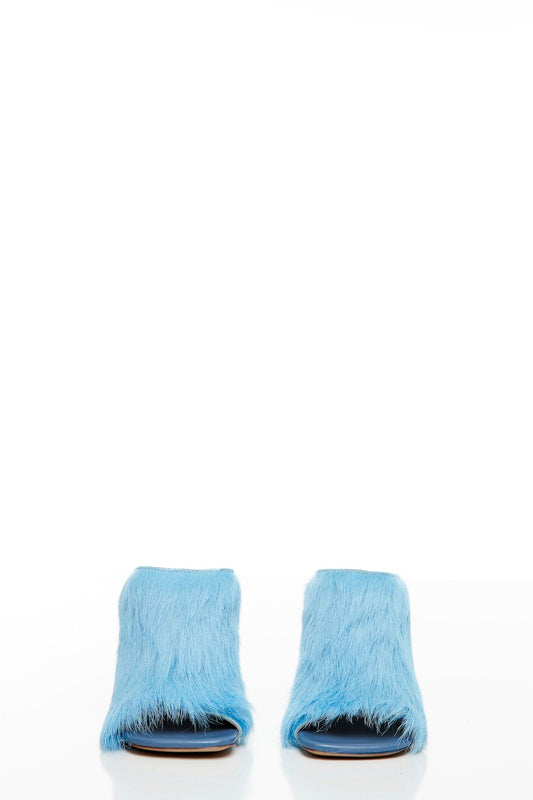 Dries Van Noten Fur Heel Sandal front