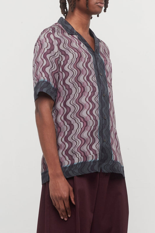 Dries Van Noten Carltone Shirt in Purple side