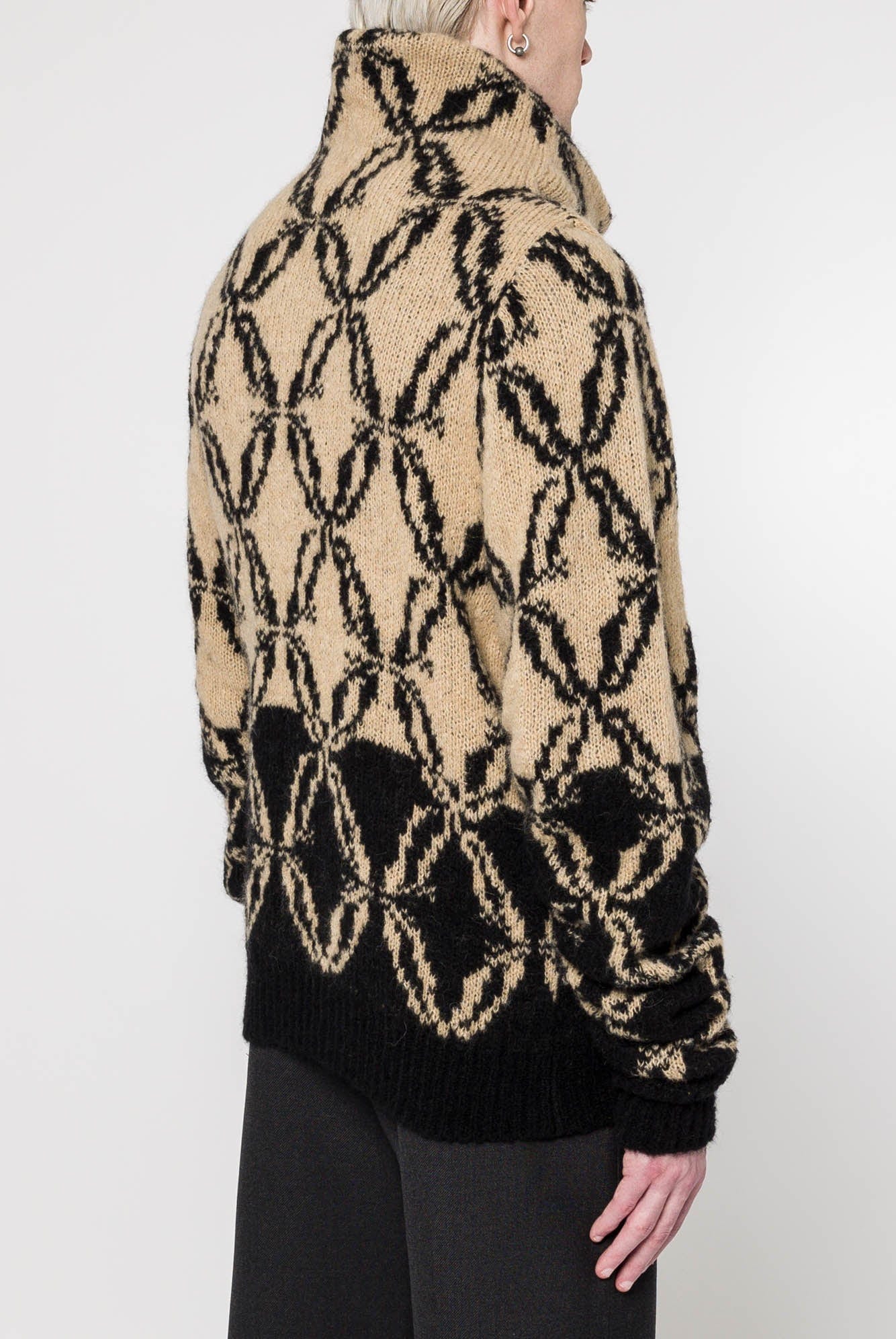 Dries Van Noten Monier Sweater in Natural back