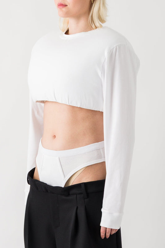 Duran Lantink Jersey Padded Crop Top side