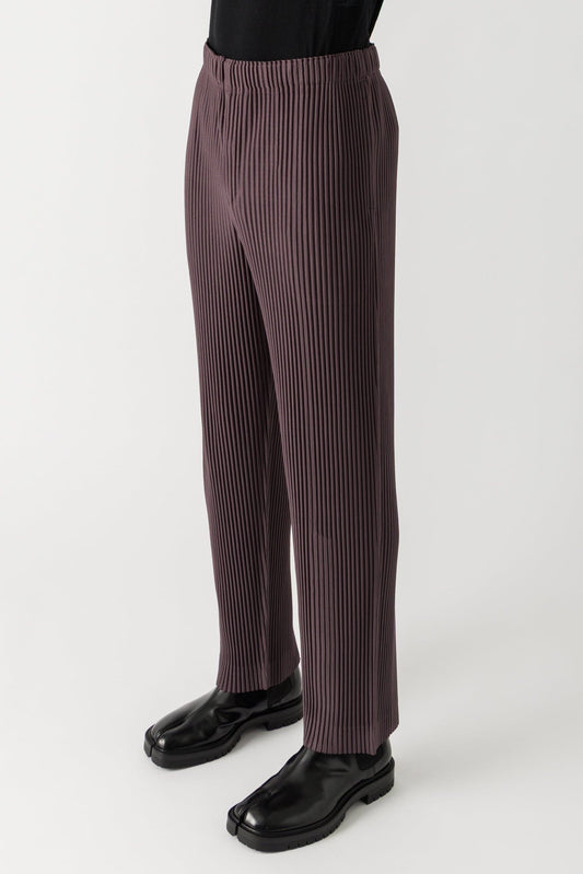Homme Plissé Issey Miyake RB Color Palette Trousers in Plum Violet side