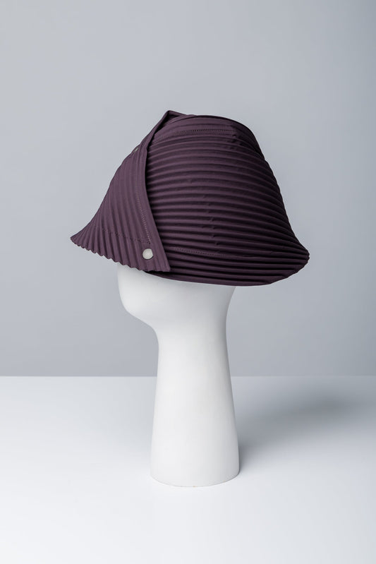Homme Plissé Issey Miyake Unit Hat in Slate Violet side