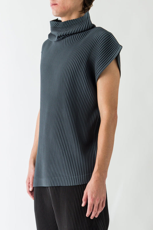 Homme Plissé Issey Miyake Angular Stone Tunic In Chert Blue side