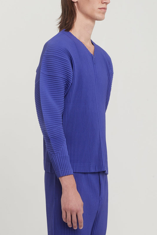 Homme Plissé MC September 23 in Violet Cardigan side