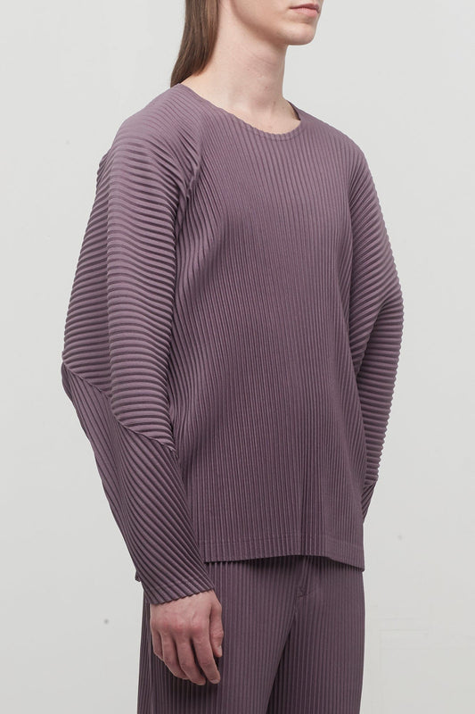 Homme Plissé Issey Miyake January Top in Rose Brown side